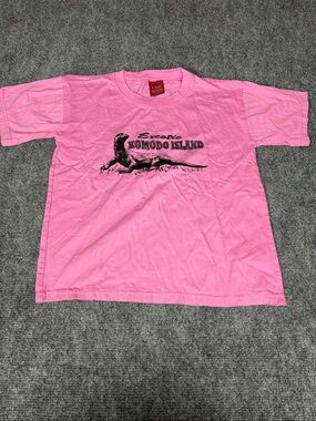 Pink Komodo Island Graphic Tee - Kids